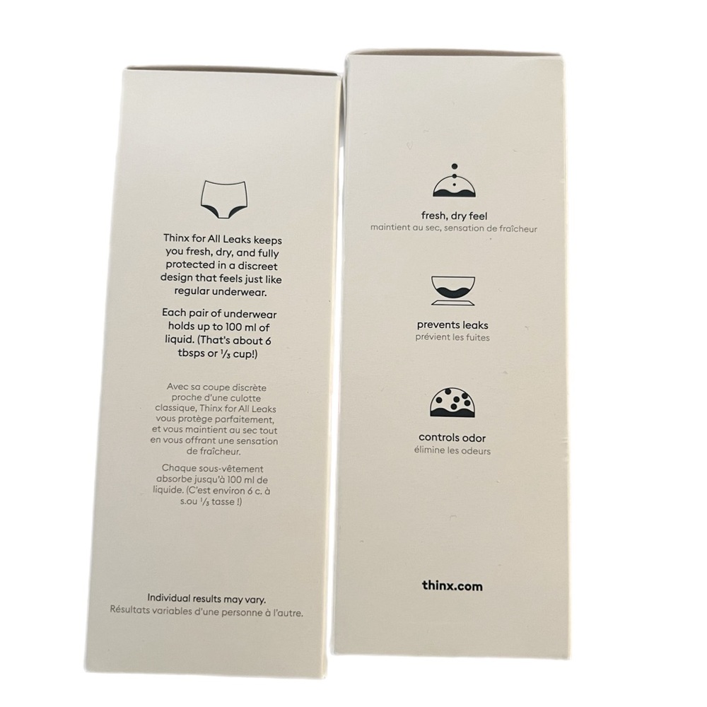 Thinx for All Leaks prevent leaks washable reusable bladder leak underwear 2pack - Picture 3 of 5